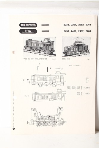 Trix anleitung für 2238 - h0,